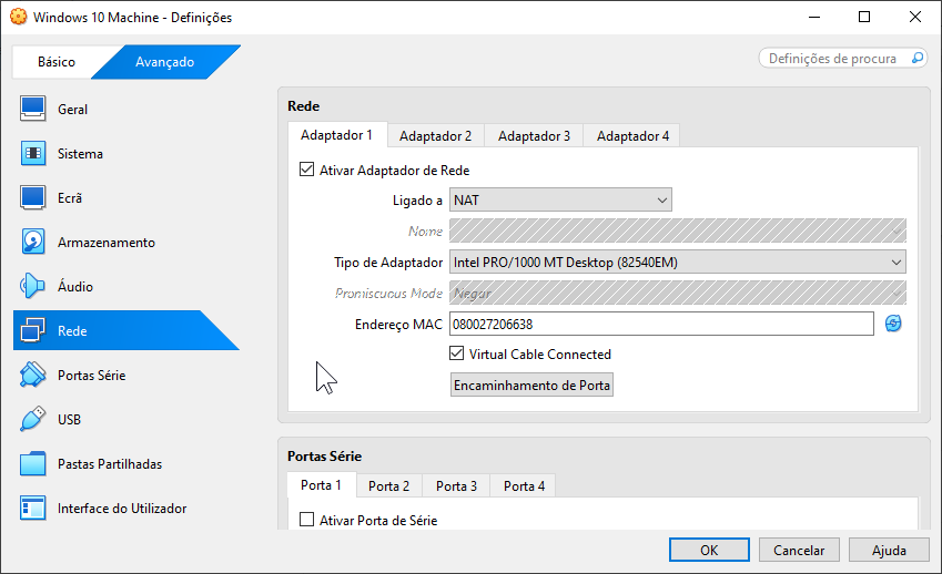 Configuração de Rede